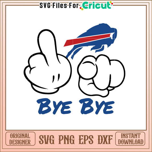 Buffalo Bills Bye Bye SVG Design