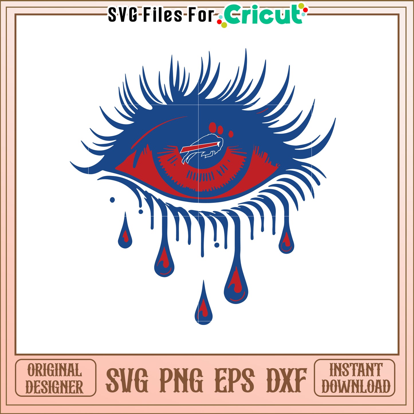 Buffalo Bills Eye SVG Design