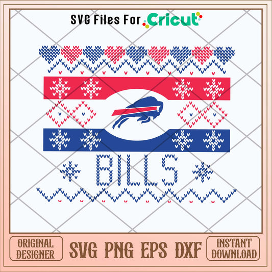 Buffalo Bills Fair Isle Svg-Svgfilesforcricut
