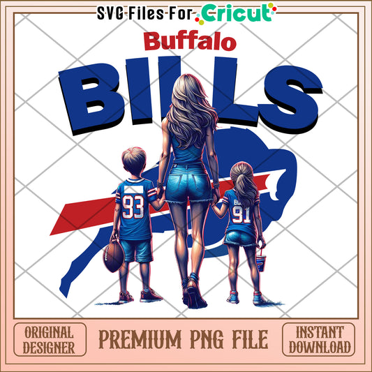 Buffalo Bills Family Design, Perfect for Cricut Projects Now