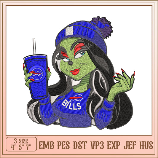 Buffalo Bills Girl Embroidery Design