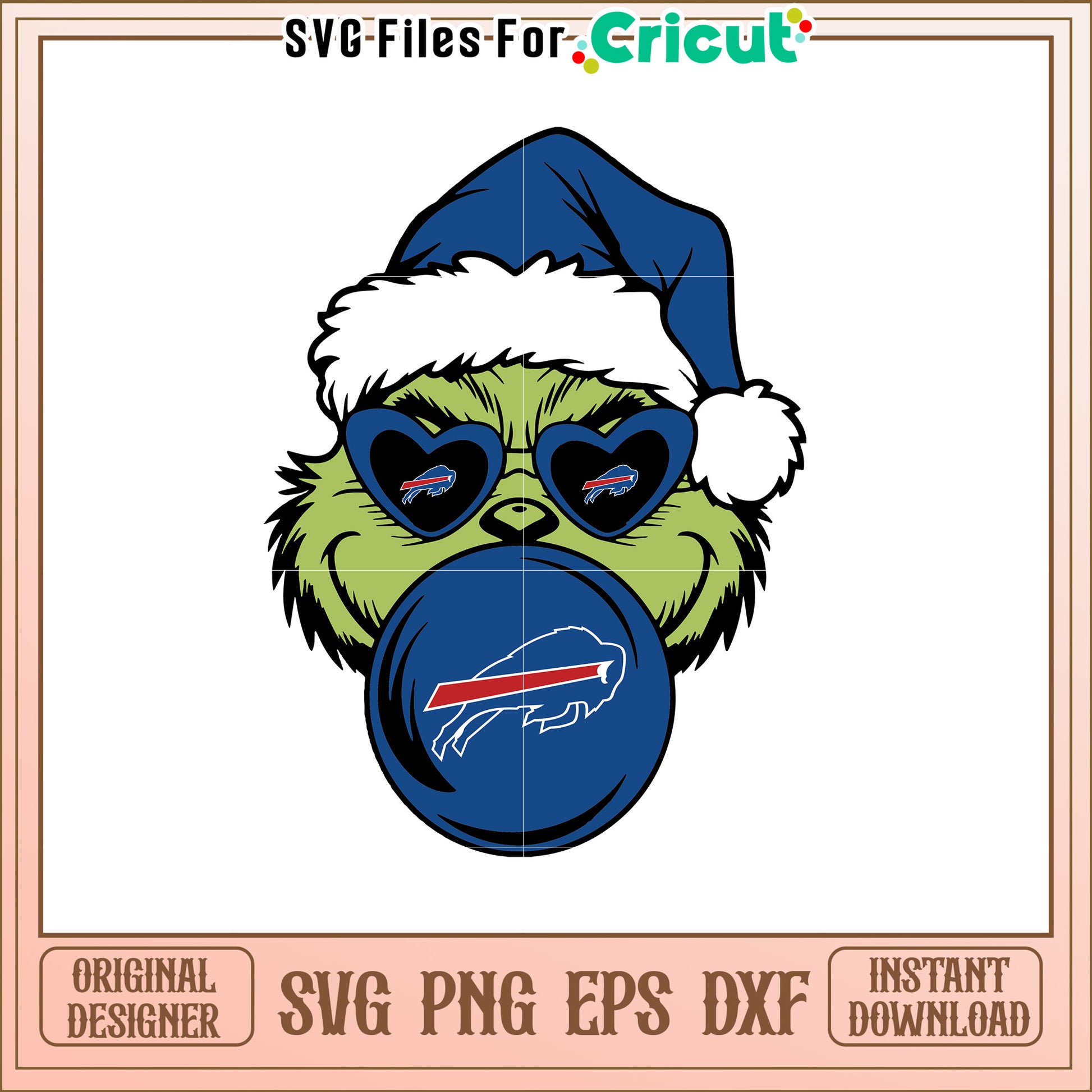 Buffalo Bills Grinch SVG Christmas Design Graphic
