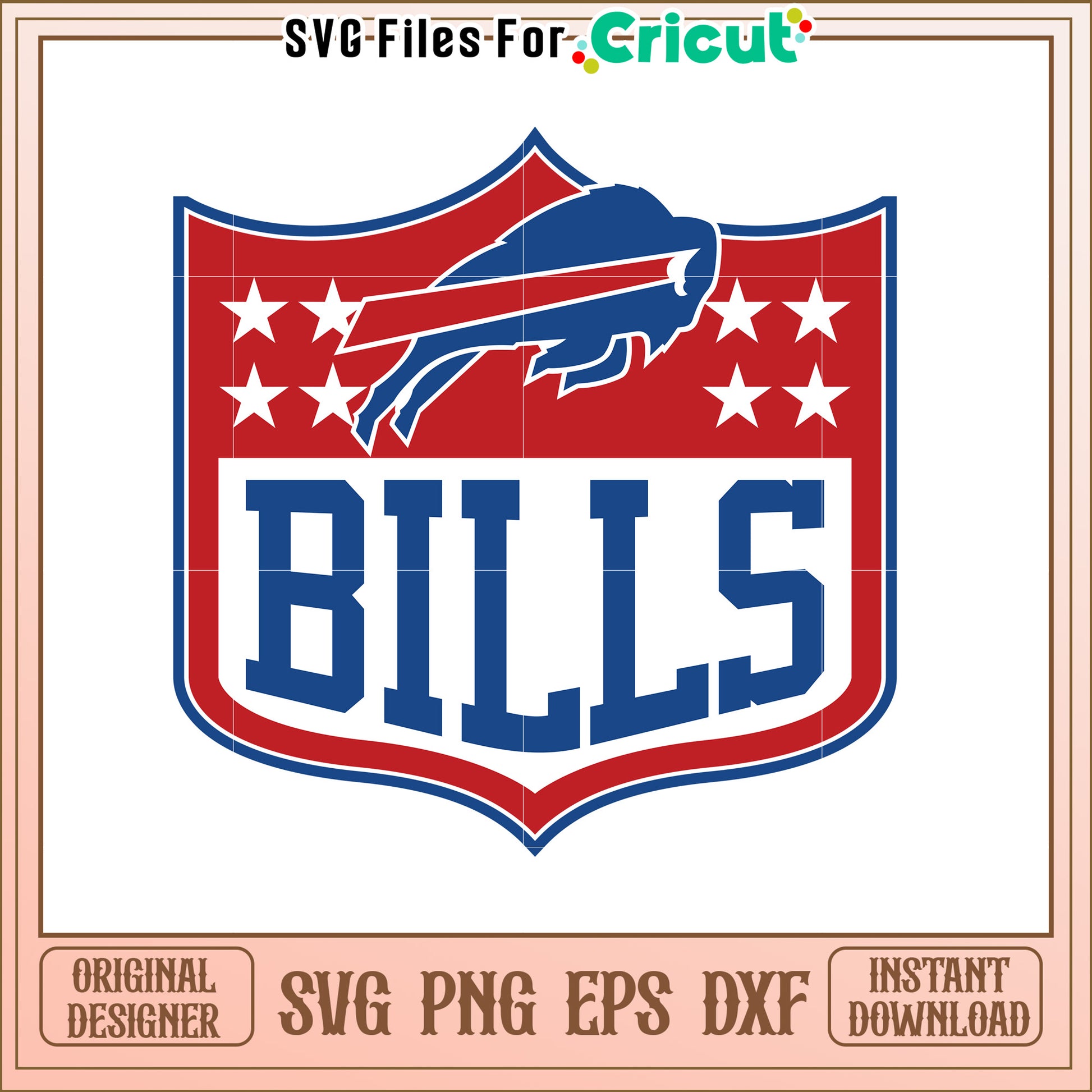 Buffalo Bills Logo SVG Graphic Design File