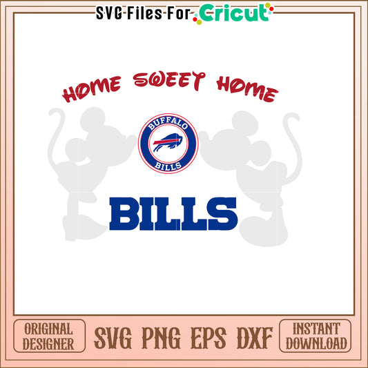 Buffalo Bills Mickey Mouse SVG