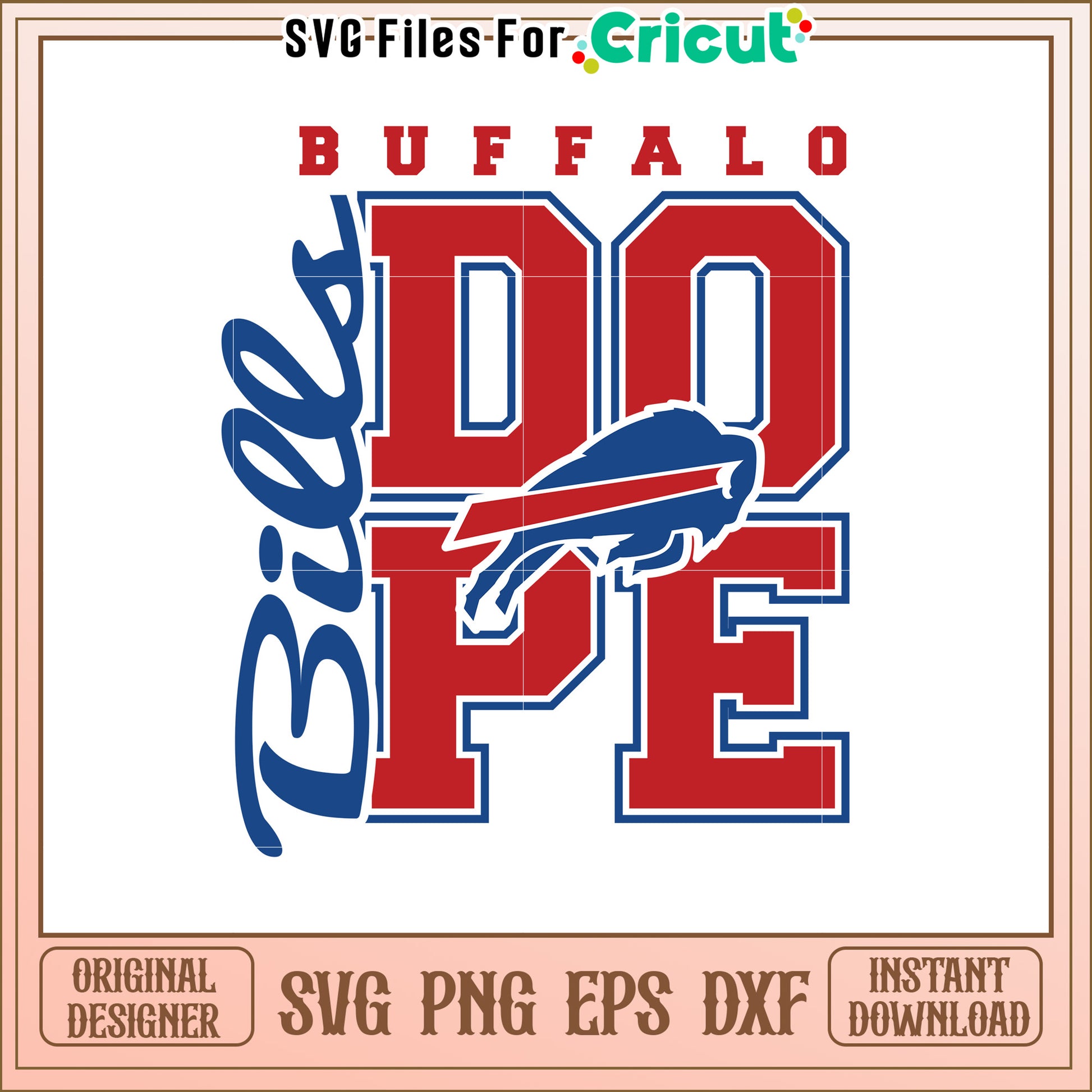 Buffalo Bills PE SVG Design