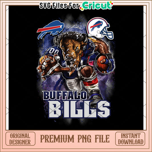 Buffalo Bills PNG Design for Cricut, Instant Download Available