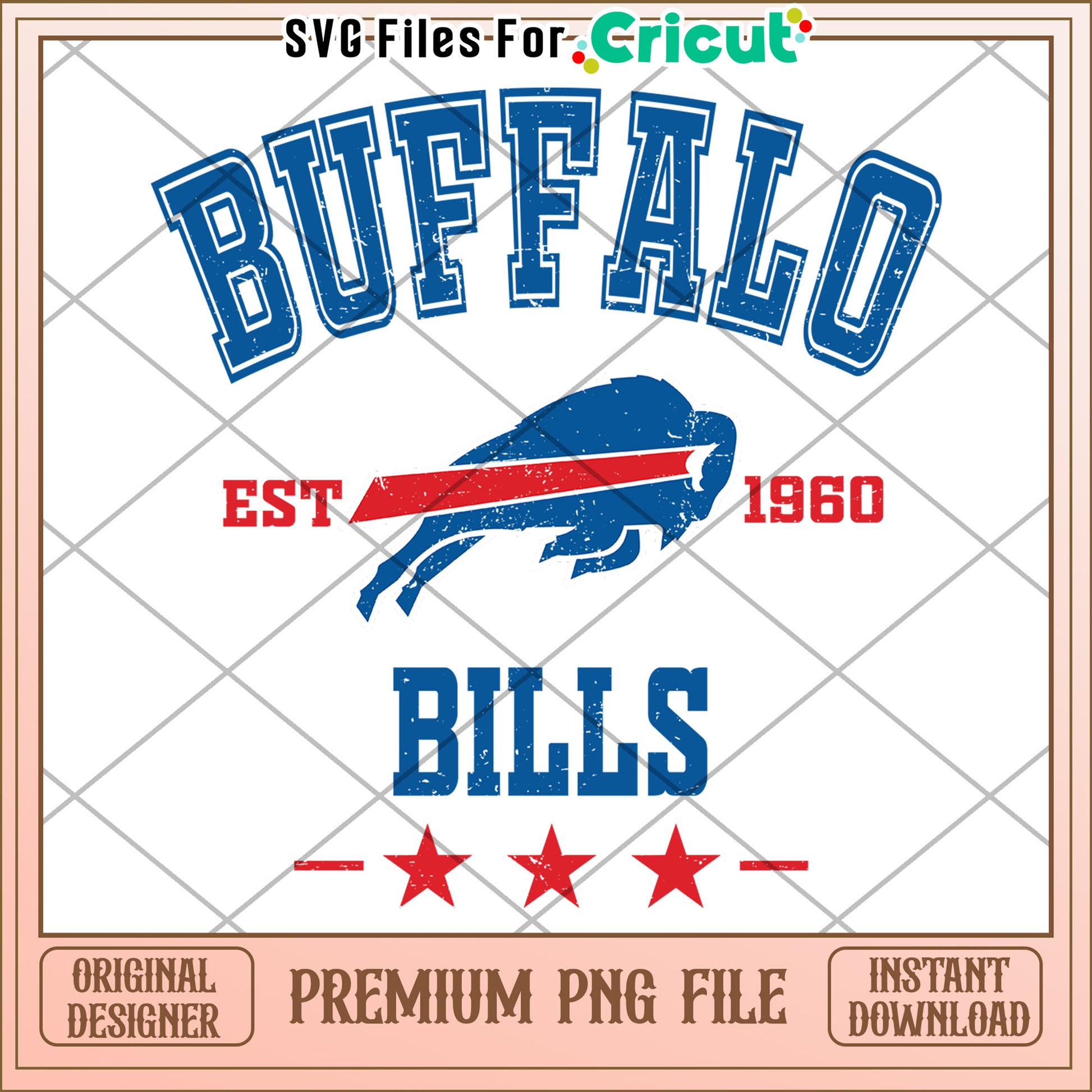 Buffalo Bills PNG file for Cricut, unique design for fans