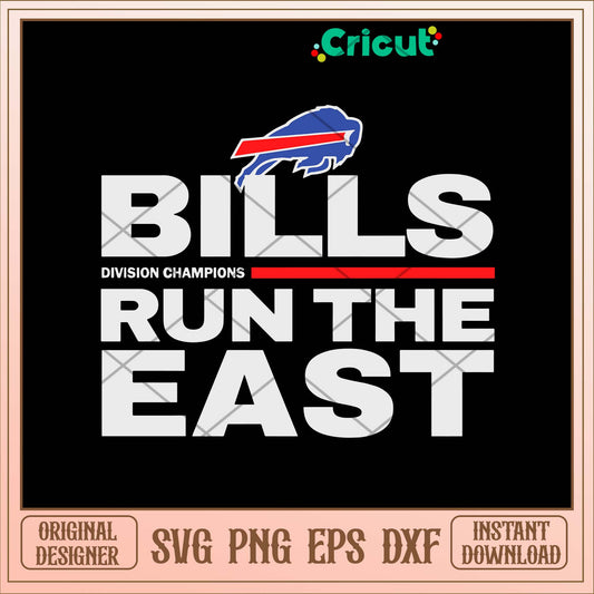 Buffalo Bills Run The East Svg-Svgfilesforcricut