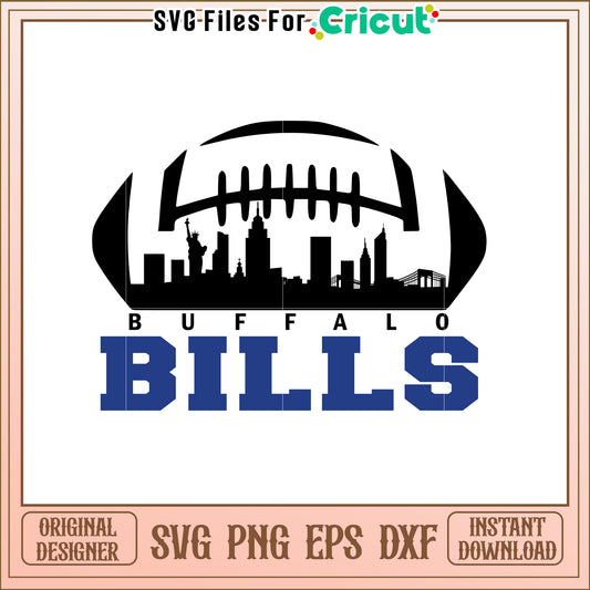 Buffalo Bills SVG Design for Football Fans Decor