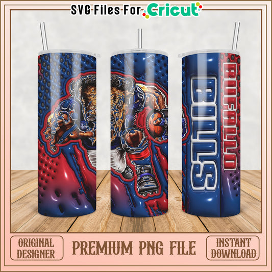 Buffalo Bills Tumbler PNG Design