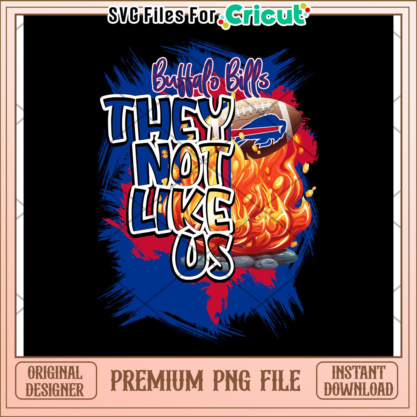 Buffalo Bills design they do not like us, premium PNG file available