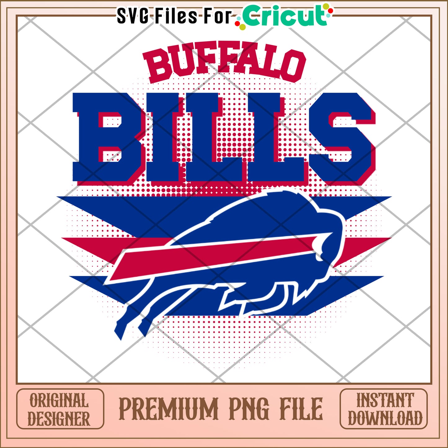 Buffalo Bills logo design for Cricut, perfect for fans and crafters