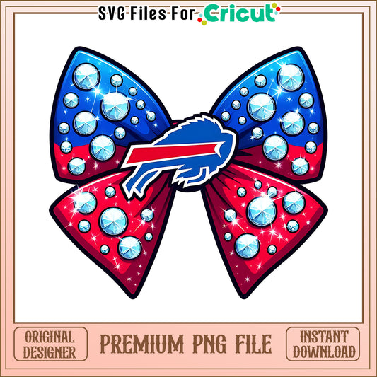 Buffalo Bills logo vintage bow png, Buffalo Bills png, NFL png