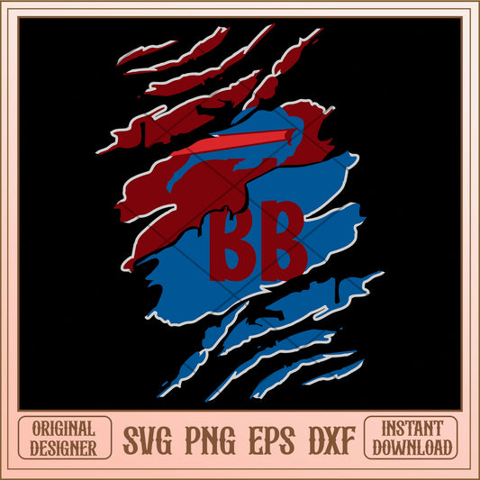 Buffalo Bills svg, ncaa characters svg, digital download
