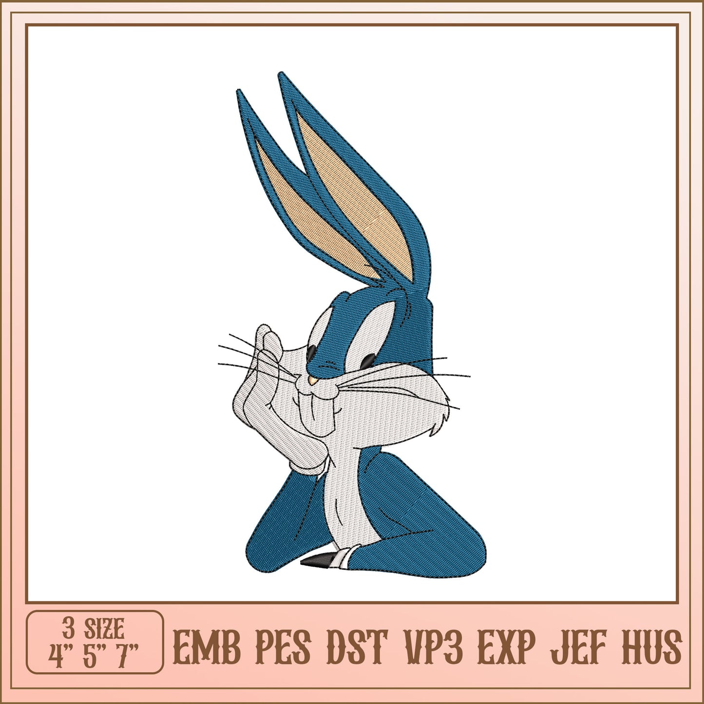 Bugs Bunny Embroidery Design - EMB PES DST VP3
