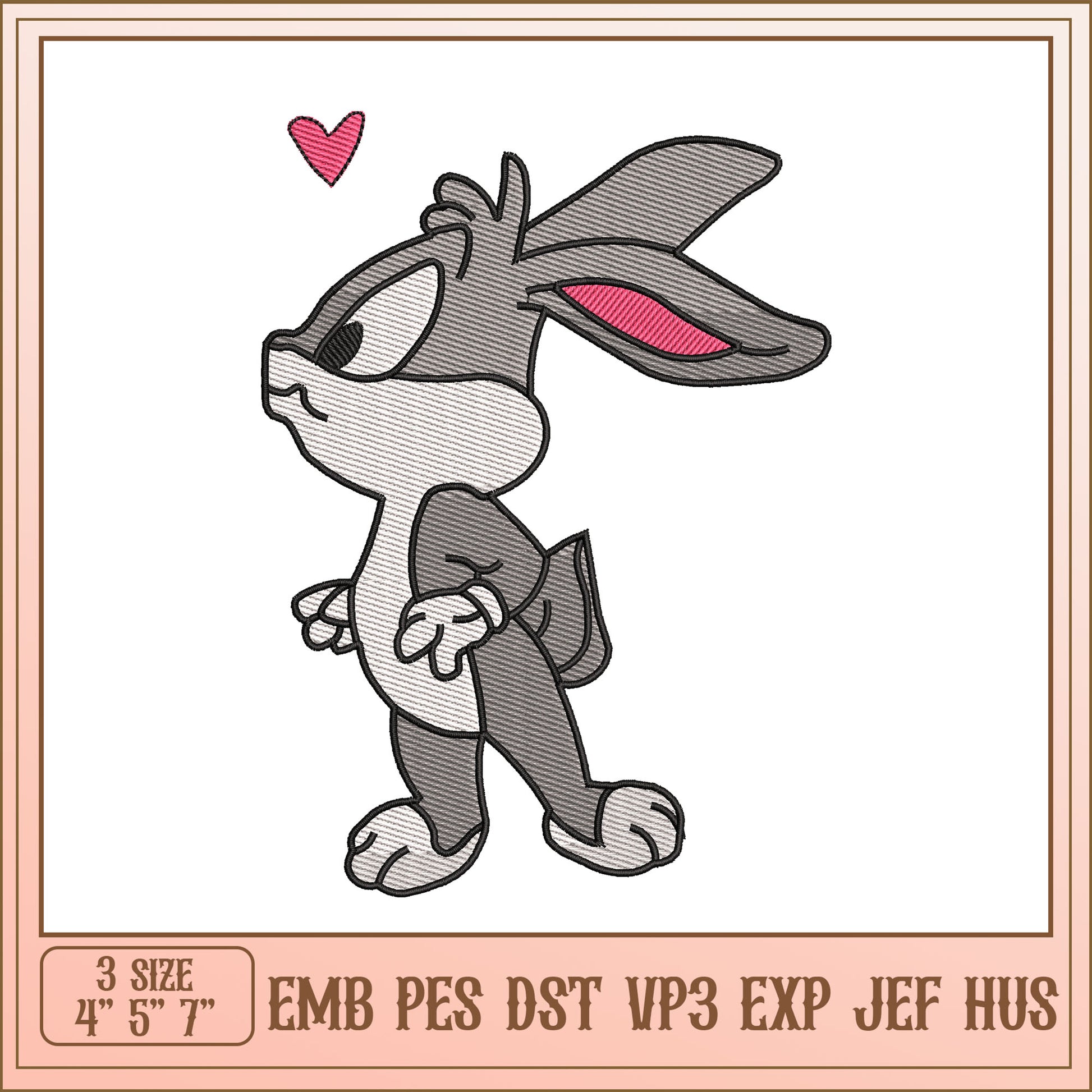 Bugs Bunny Embroidery Design