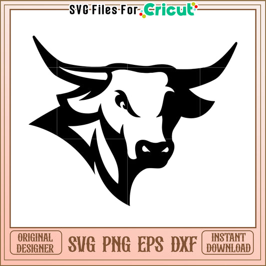 Bull Head SVG Design for Cricut, Perfect for Custom Craft Projects