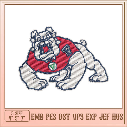 Bulldog Embroidery Design - EMB PES DST