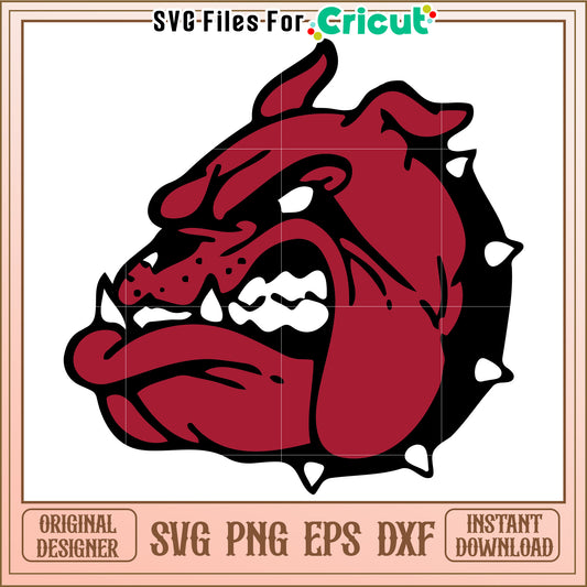 Bulldog Head SVG for Cricut, perfect for decals and custom designs