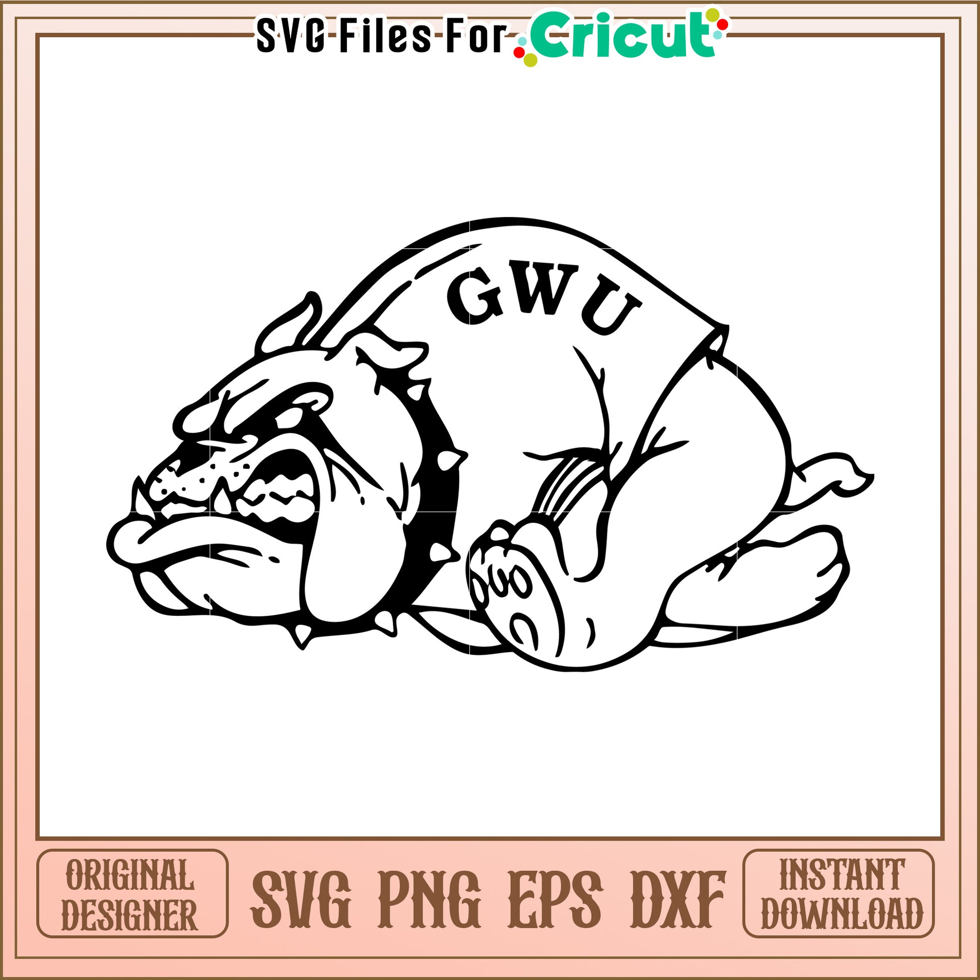 Bulldog SVG Design for Cricut Projects, Perfect for Custom Merchandise