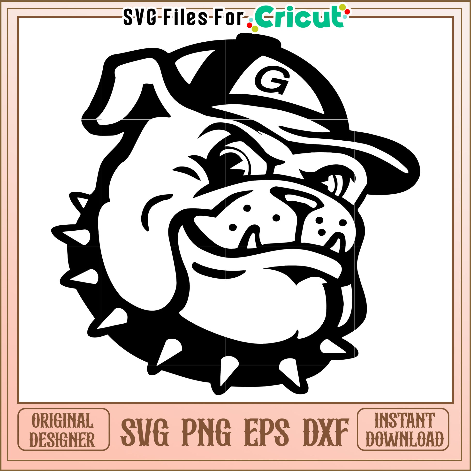 Bulldog SVG Design for Cricut, perfect for crafting and DIY projects