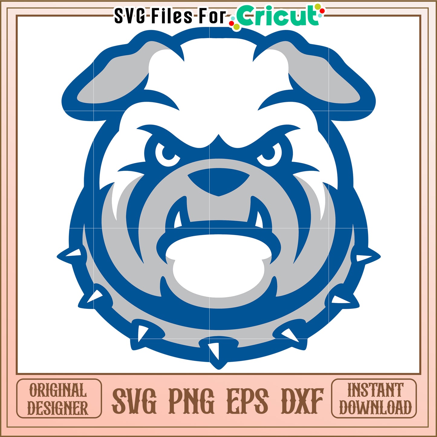 Bulldog SVG Design for Cricut, perfect for custom projects and crafts