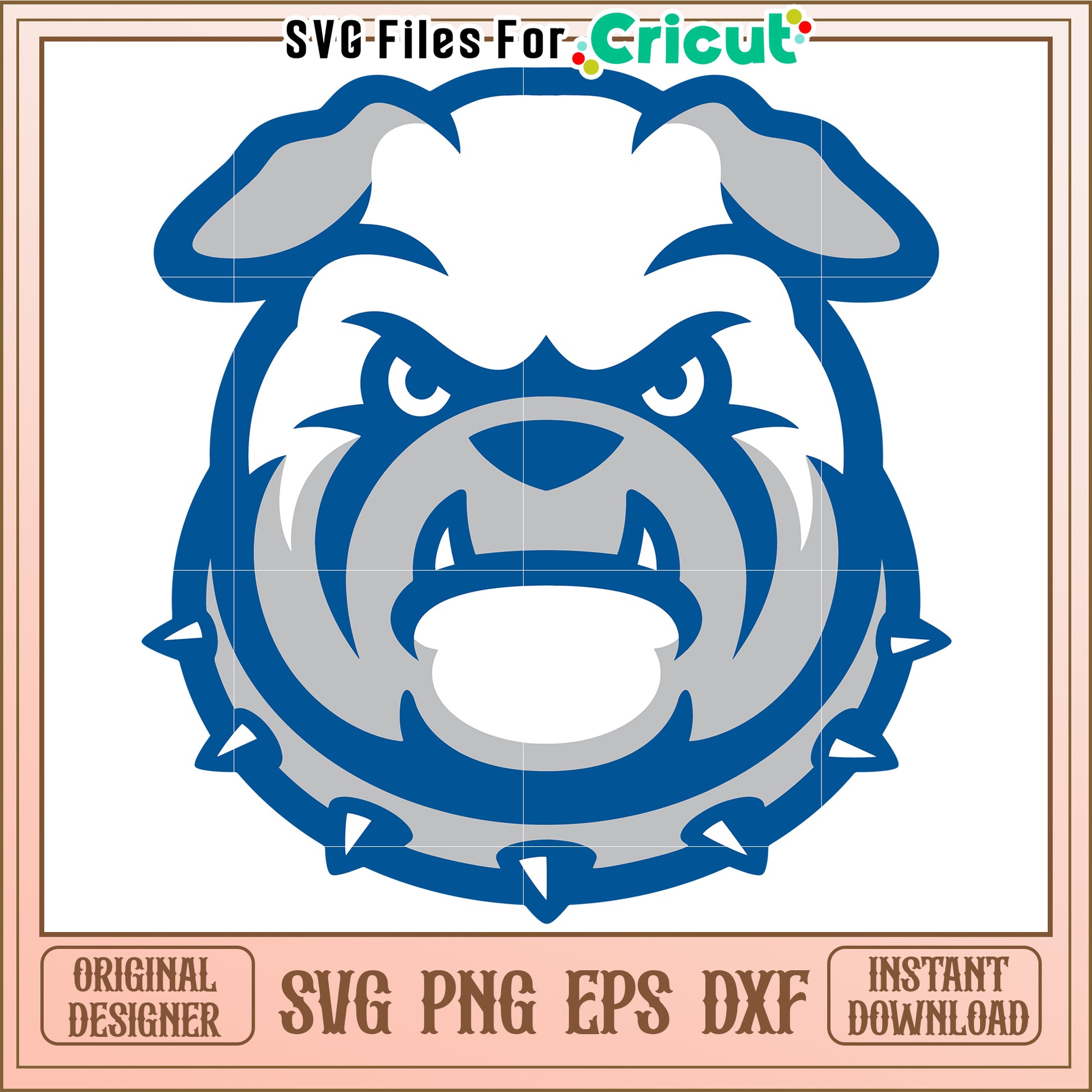Bulldog SVG Design for Cricut, perfect for custom projects and crafts