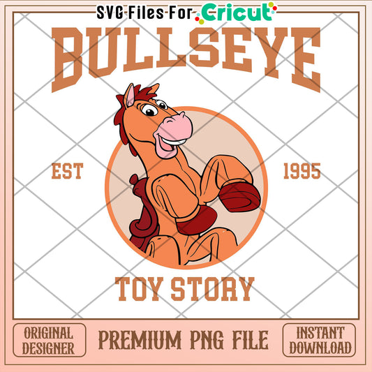 Bullseye Toy Story PNG Cricut Design