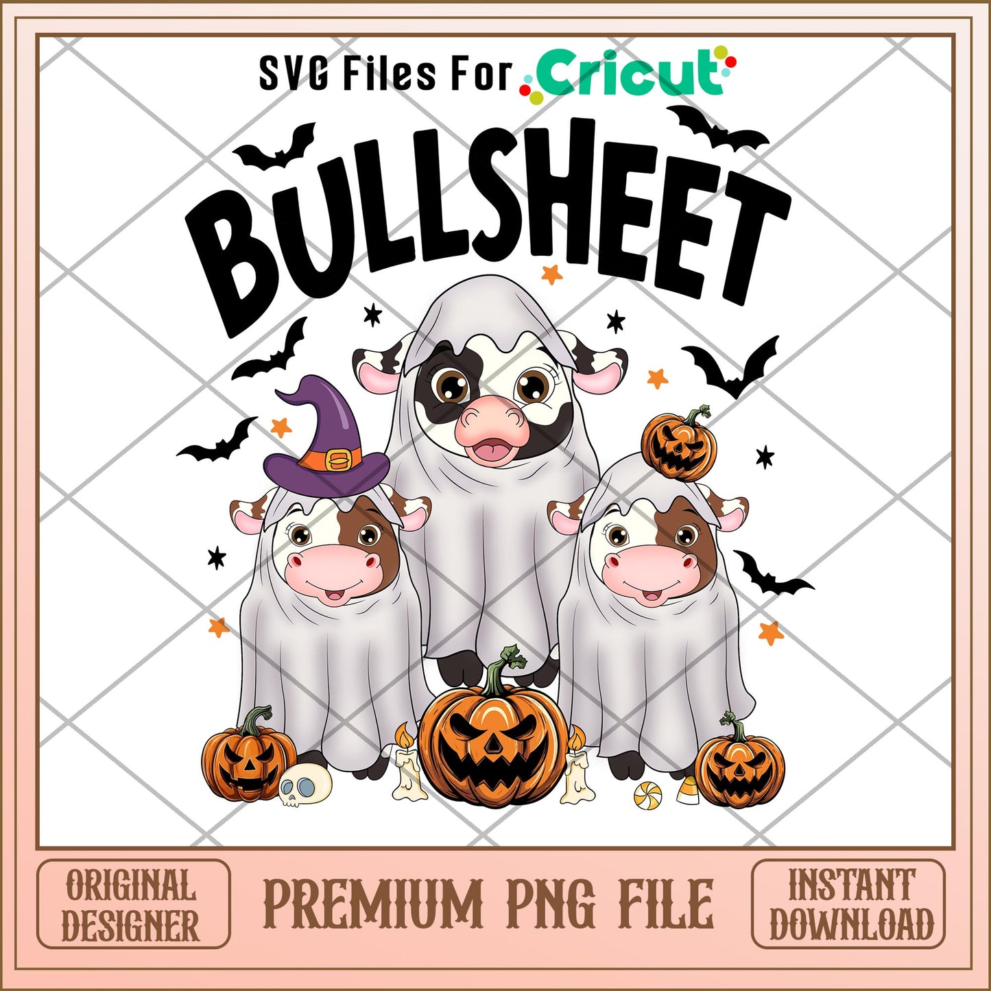 Bullsheet happy halloween png, bullsheet png, halloween png