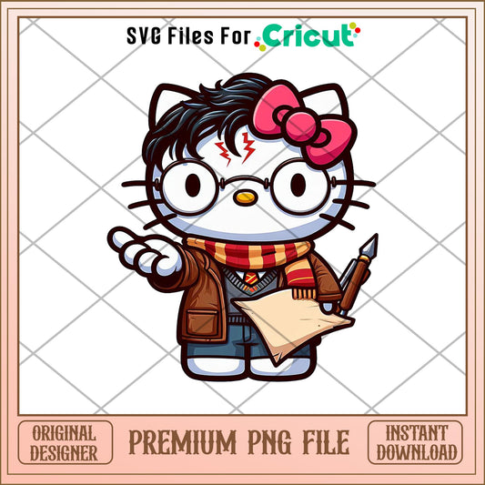 Bundle Hello Kitty Harry Potter png, harry potter png, digital dowload