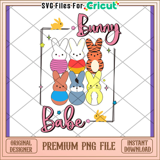 Bunny Babe Peeps PNG Design
