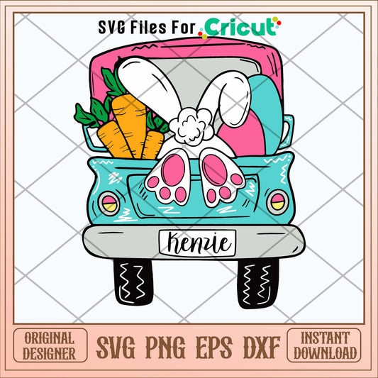 Bunny Truck Svg-Svgfilesforcricut