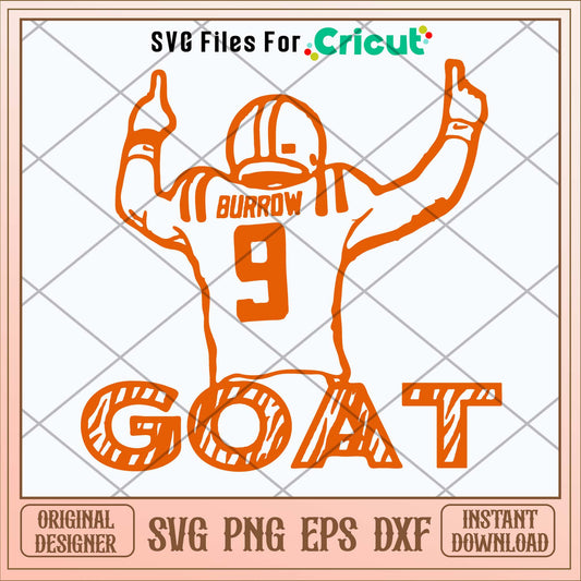 Burrow Goat Tiger Svg-Svgfilesforcricut
