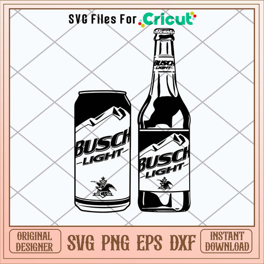 Busch Light Bottle And Can Svg-Svgfilesforcricut