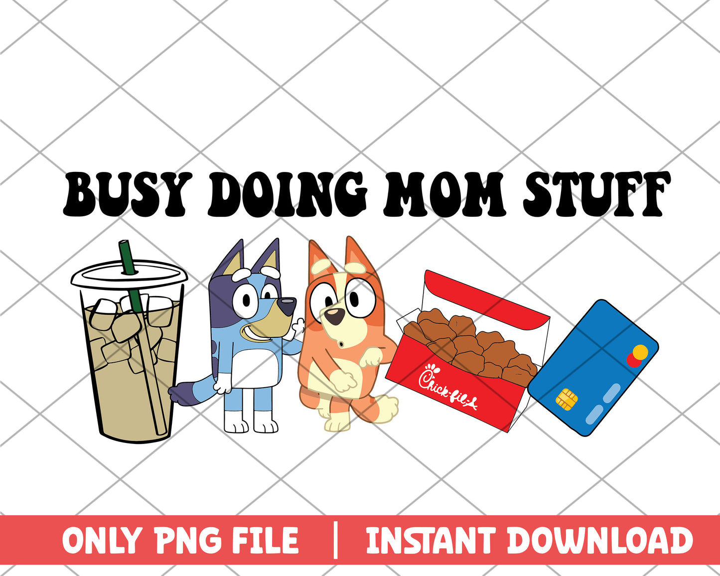 Busy doing mom stuff bingo and bluey mothers day png 