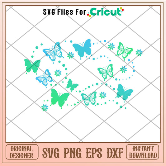 Butterflies Full Wrap, Butterflies Full Wrap Svg