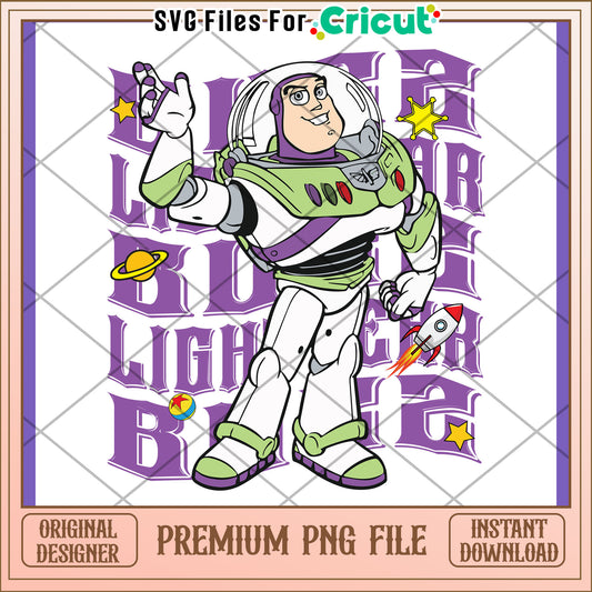 Buzz Lightyear PNG Design Instant Download