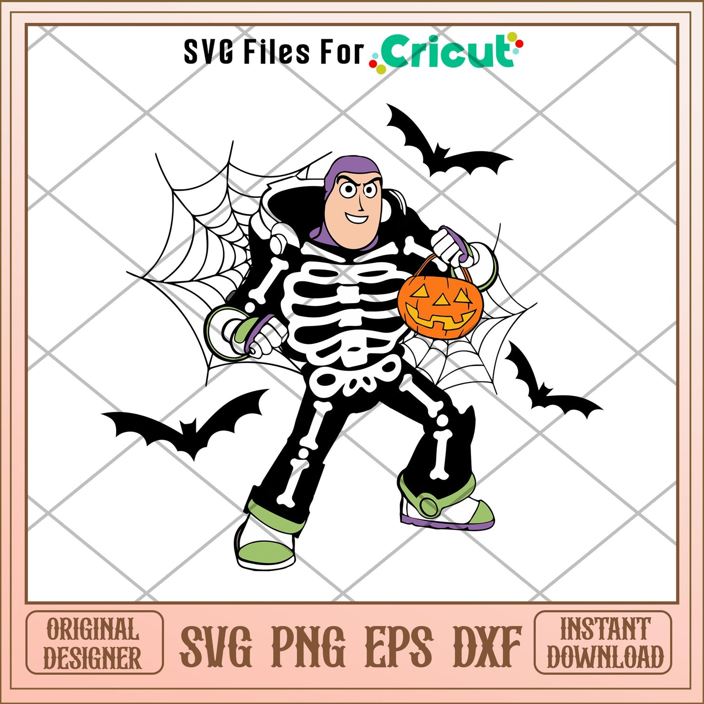 Buzz Lightyear Skeleton Halloween svg, Toy story  characters svg, Digital Download