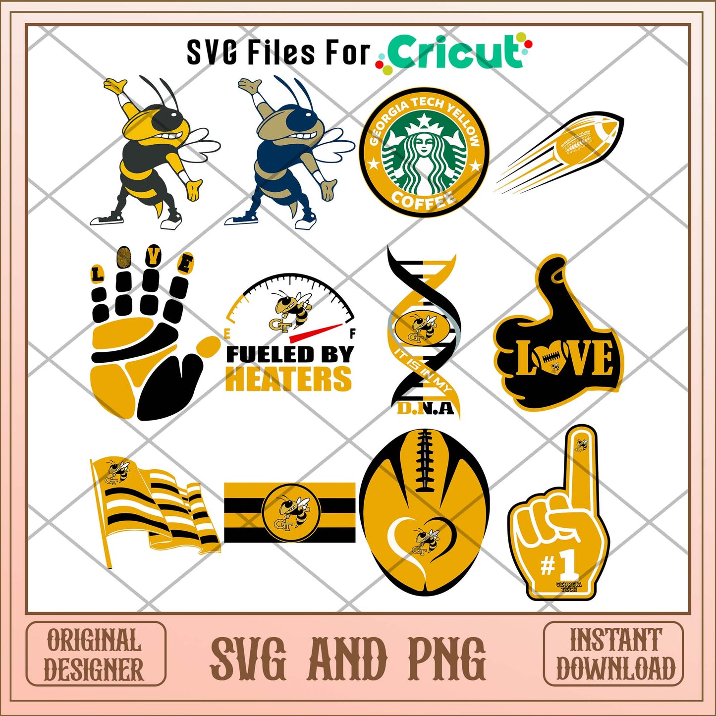 Georgia tech buzz svg, Georgia tech svg bundle, NCAA svg