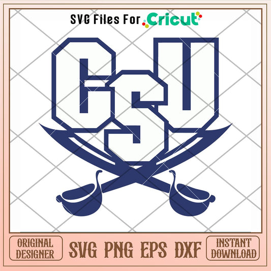 CSU Buccaneers Logo Svg, CSU Buccaneers Svg, NCAA Svg