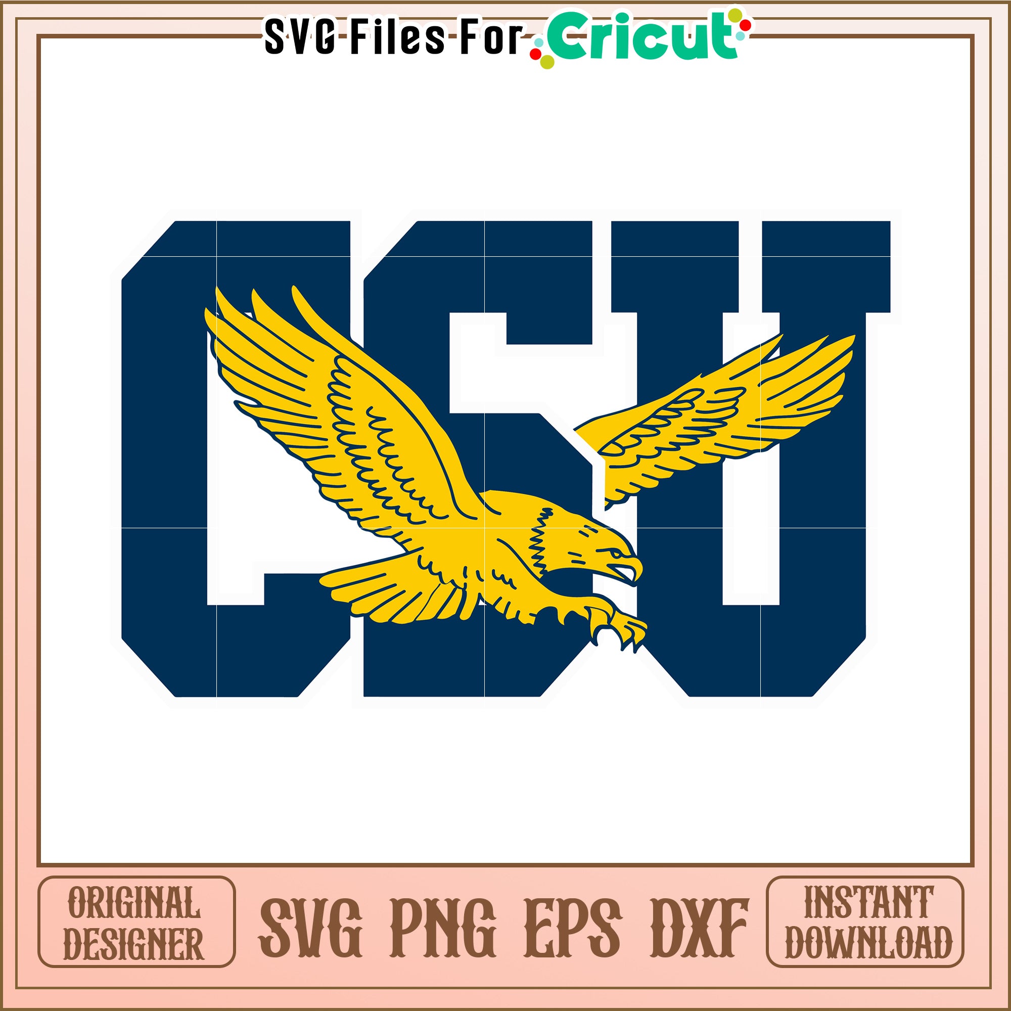 CSU Eagle SVG Design for Cricut, Instant Download for Craft Projects ...
