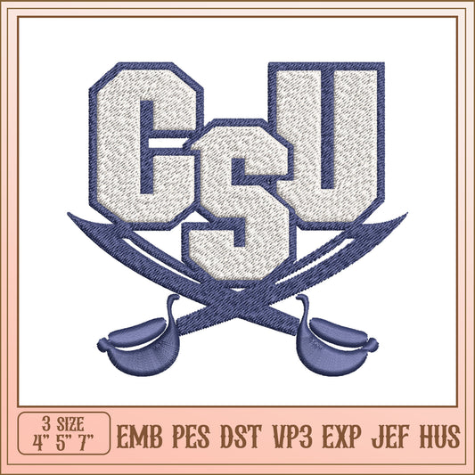 CSU Pirates Embroidery Design