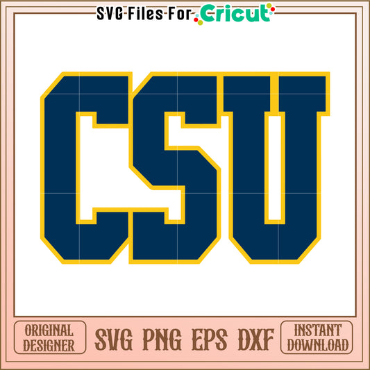 CSU SVG File for Cricut Projects, Perfect for Custom Designs and Crafts