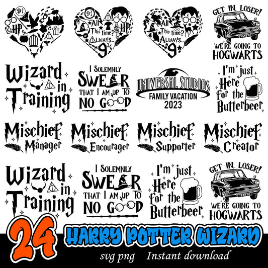 Harry Potter Wizard Bundle, Harry Potter svg bundle