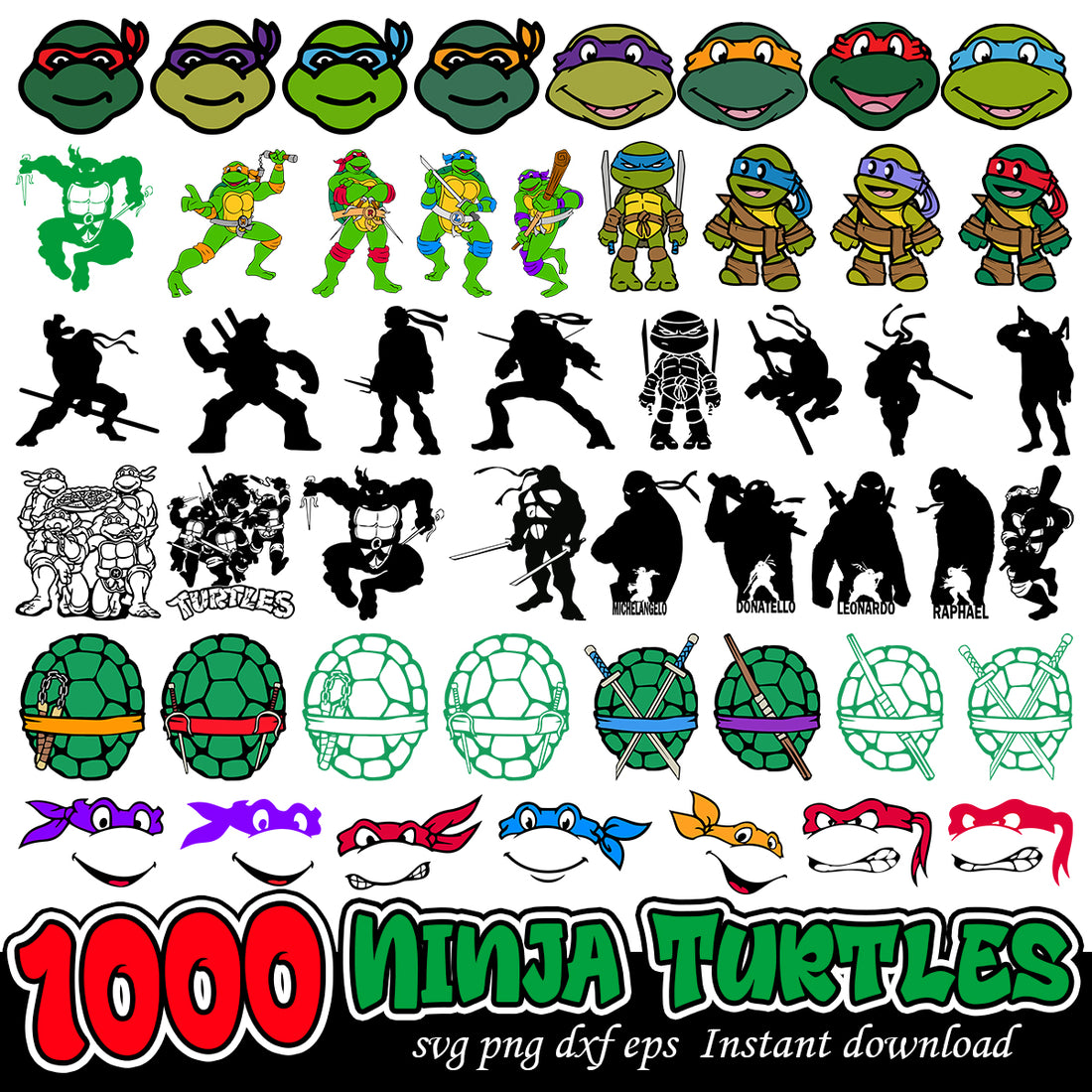 Teenage Mutant Ninja Turtles svg, Ninja Turtles Bundle – svg files for ...