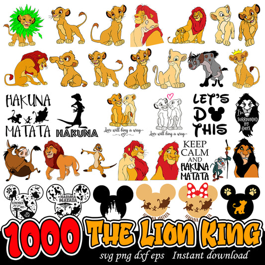 The Lion King svg bundle, Disney Lion King svg bundle