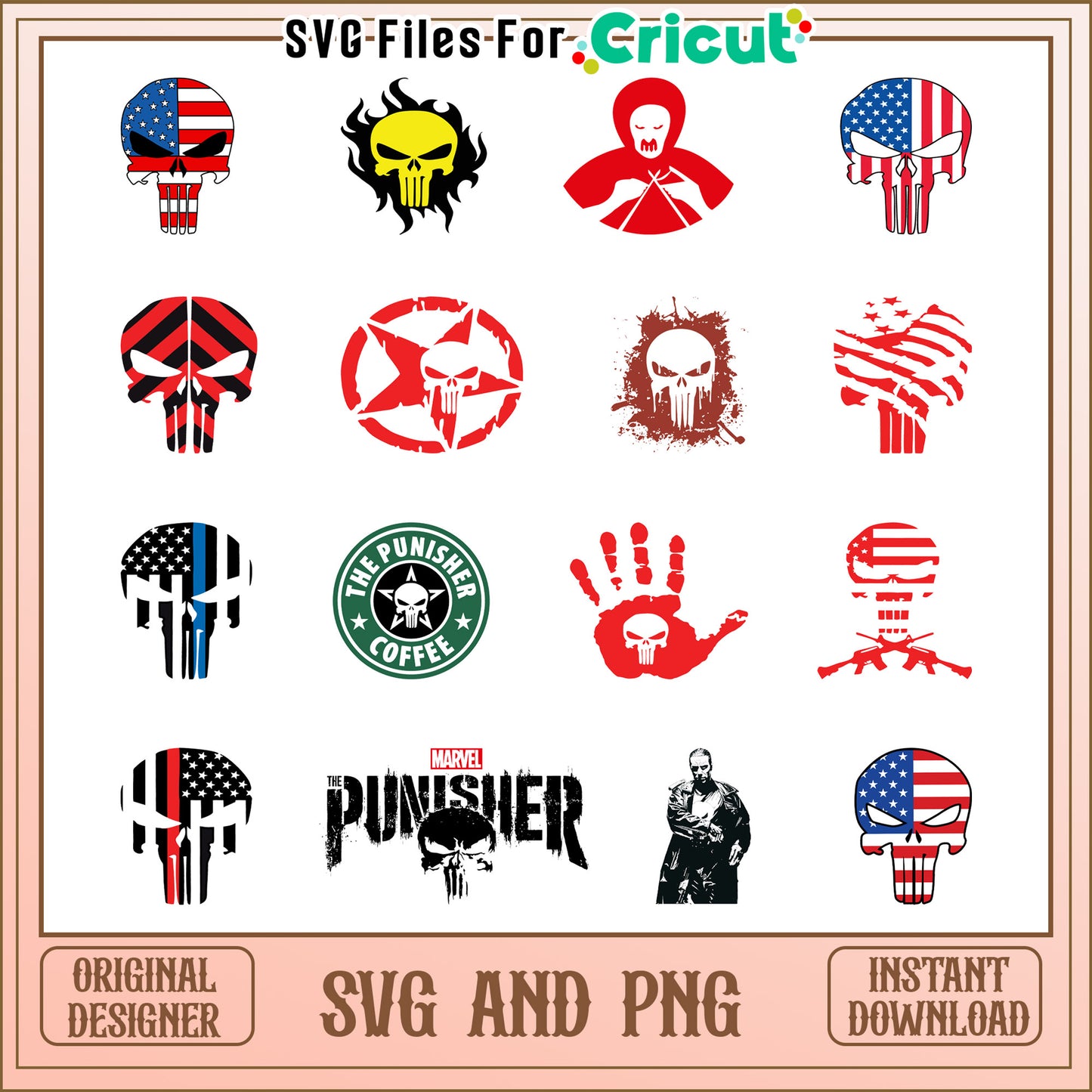 The Punisher Mens One Man Army Hoodie – buy the best products in the Coolbe  online store, image size:1445x1445