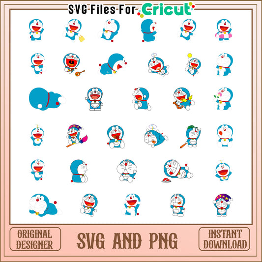 Doraemon bundle svg, doraemon cartoon svg, doraemon svg