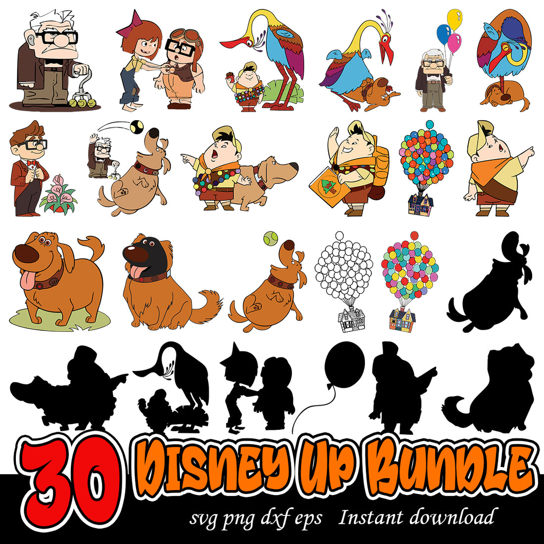 Disney Up bundle, Disney Up cartoon svg bundle – svg files for cricut