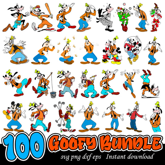 Donald Goofy svg Bundle, Disney cartoon characters svg bundle